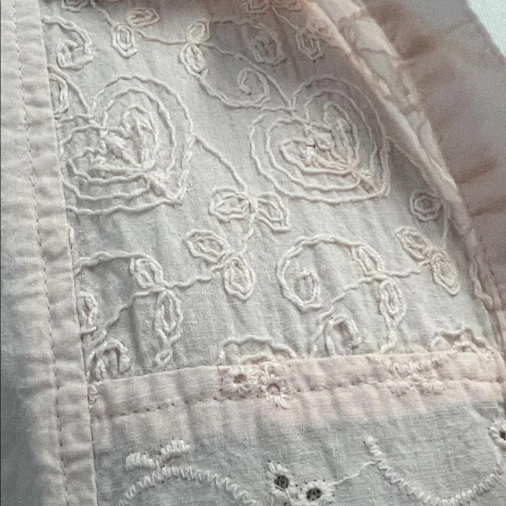 AMERICAN SWEETHEART- COTTAGE CORE Light Pink Button-Down Shirt - Picture 5 of 9